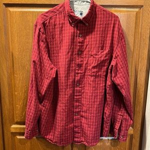HIGH SIERRA 100% Cotton Flannel Mens Long Sleeve Button Down Shirt Size L